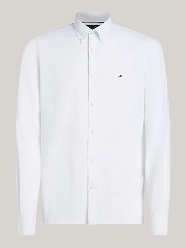Tommy Hilfiger - Áo sơ mi tay dài nam Button-Down Collar Slim Fit Poplin Shirt