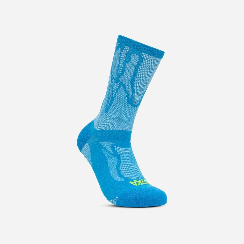 Hoka - Vớ tất cổ cao nam nữ Clifton Crew Running Socks