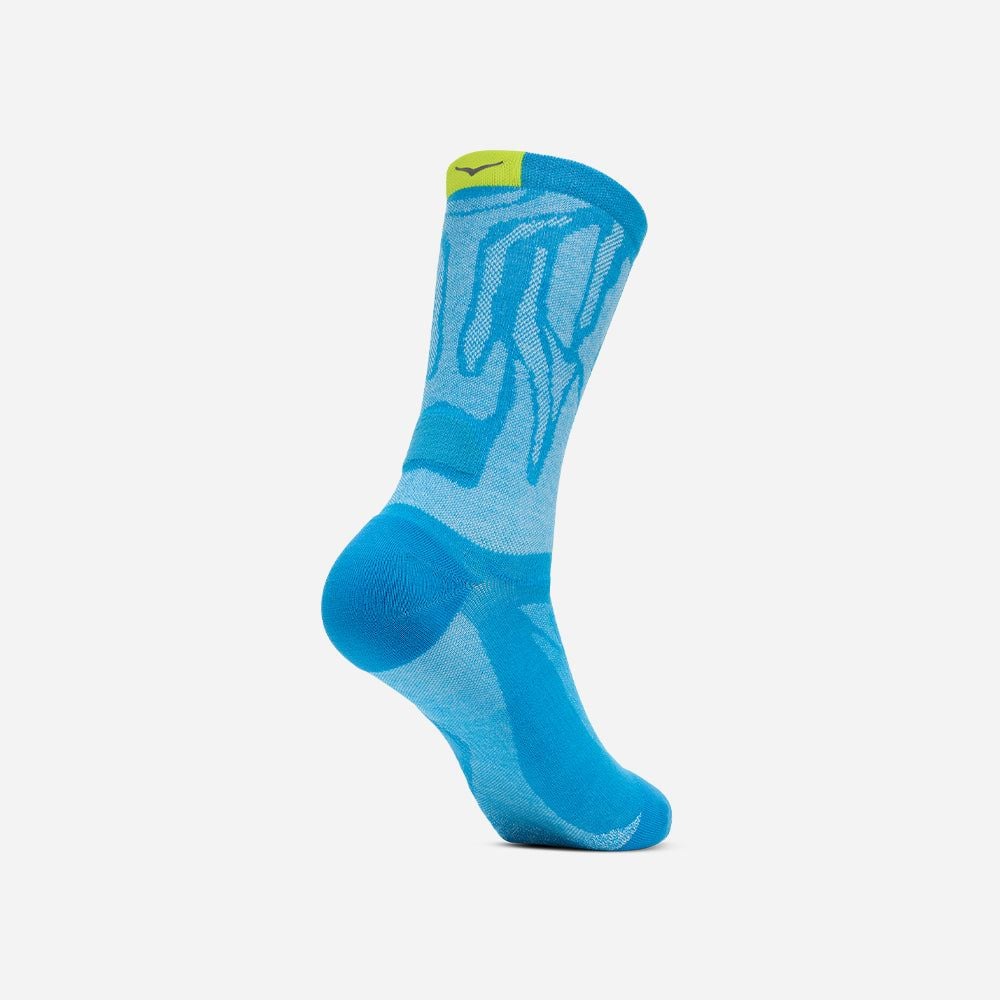 Hoka - Vớ tất cổ cao nam nữ Clifton Crew Running Socks