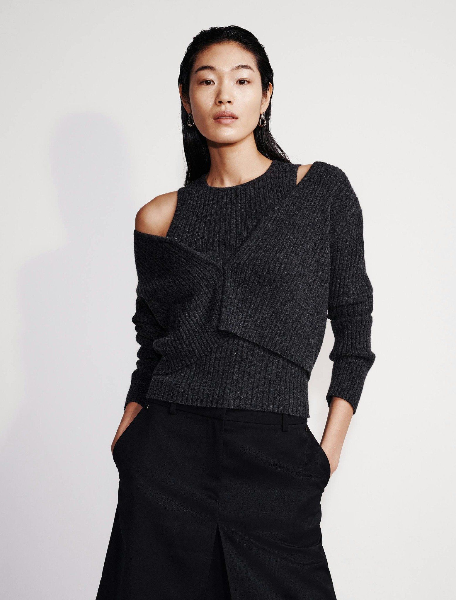 Calvin Klein - Bộ áo len CK nữ Cashmere 2-In-1 Cardigan Set