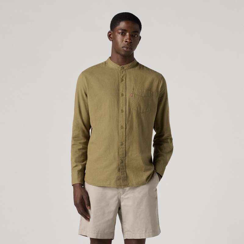 Levi's - Áo sơ mi tay dài nam Men's Banded Collar 1 Pocket Shirt
