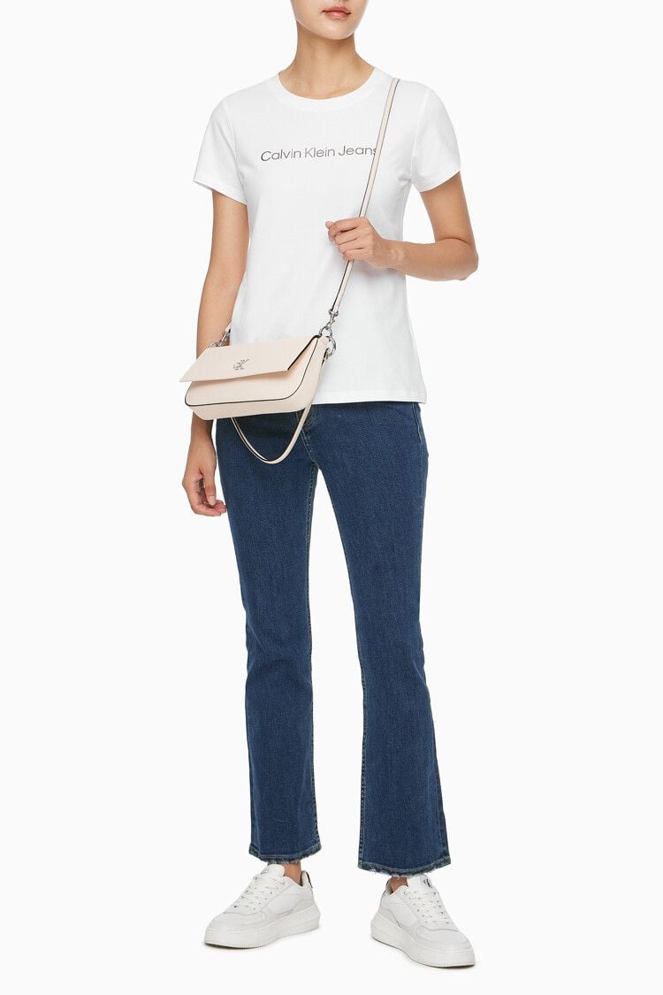 Calvin Klein - Túi xách CK nữ Minimal Monogram Flap Shoulder