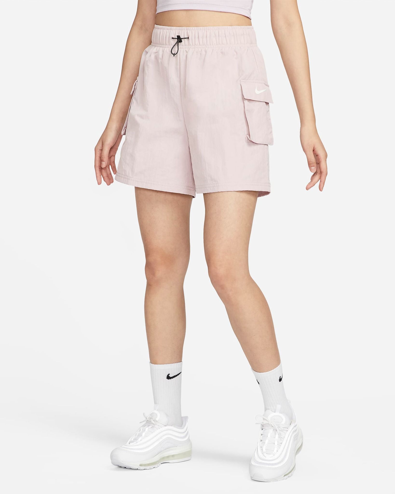 Nike - Quần ngắn thời trang Nữ Essential Women's Woven High-Waisted Shorts