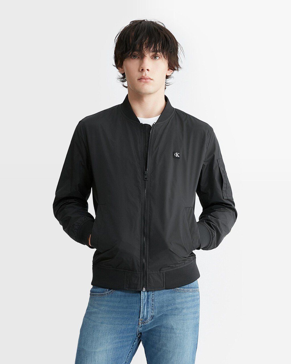 Calvin Klein - Áo khoác nam CK Badge Nylon Bomber Jacket