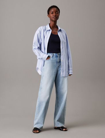 Calvin Klein - Áo ba lỗ dệt kim CK nữ Viscose Ribs Tank