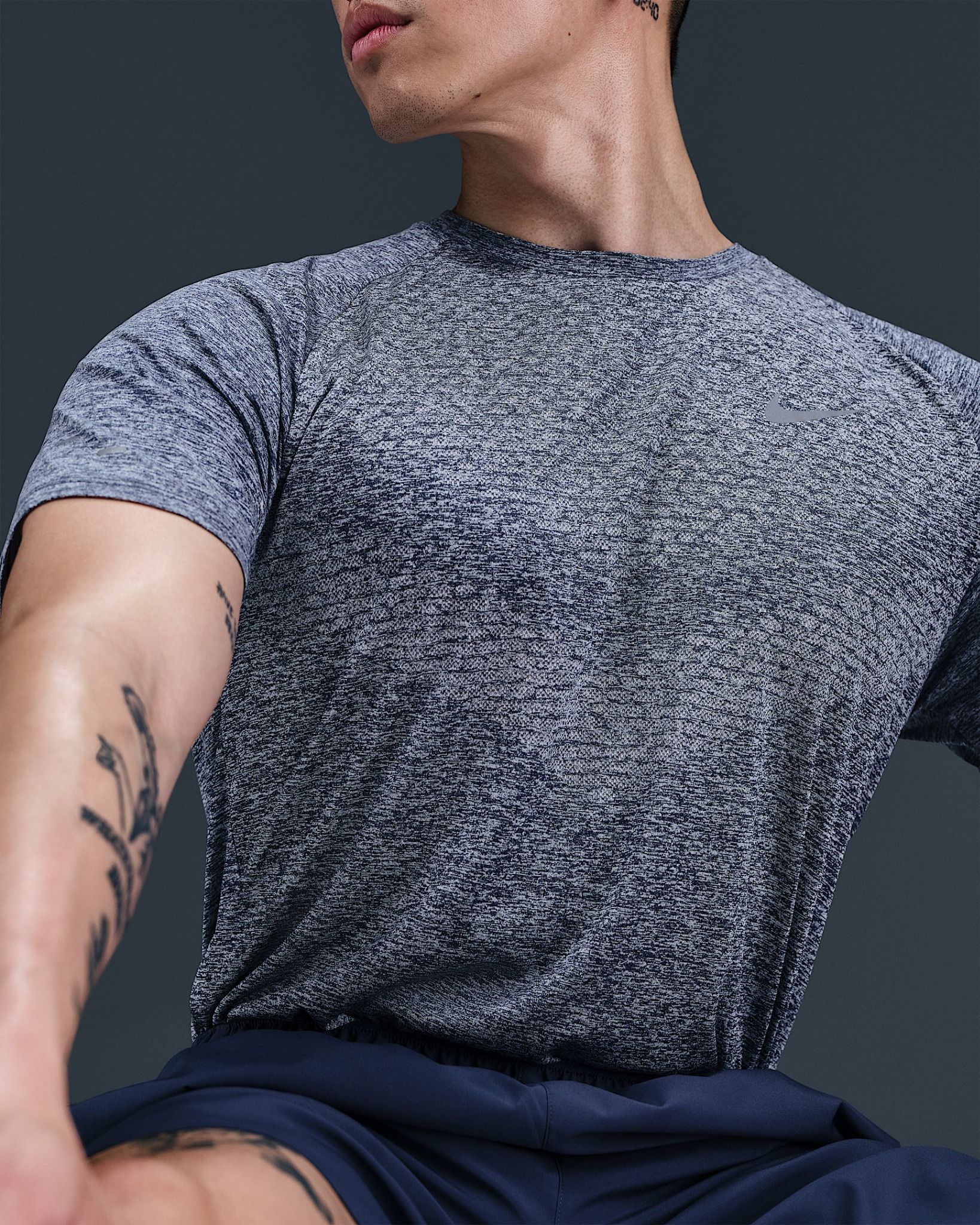 Nike - Áo tay ngắn thể thao Nam Stride Men's Dri-FIT ADV Short-Sleeve Running Top