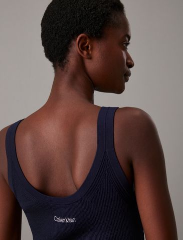 Calvin Klein - Áo ba lỗ dệt kim CK nữ Viscose Ribs Tank