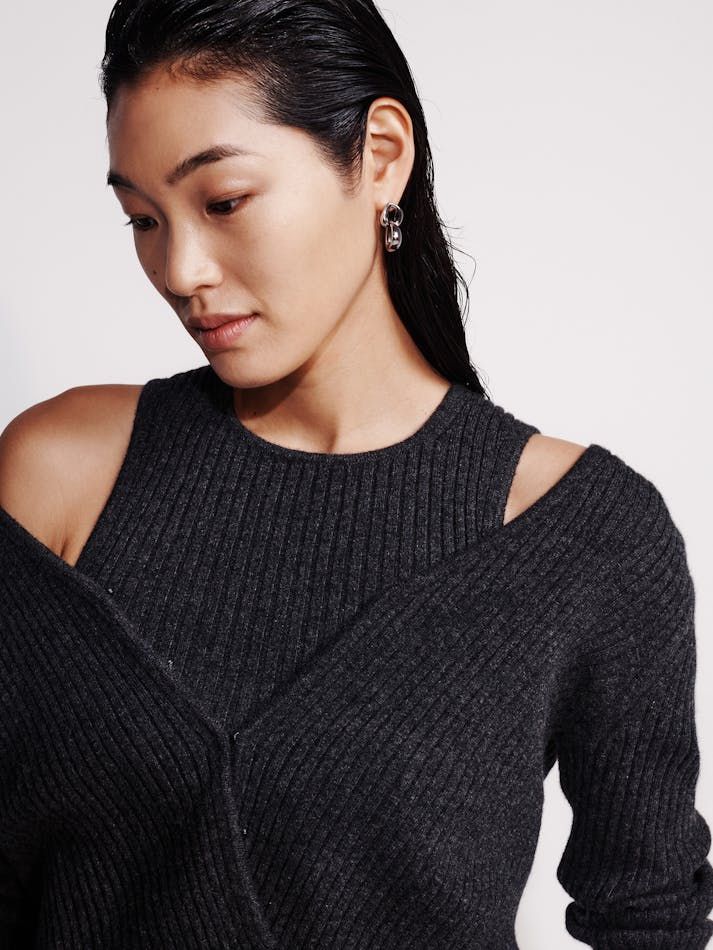 Calvin Klein - Bộ áo len CK nữ Cashmere 2-In-1 Cardigan Set