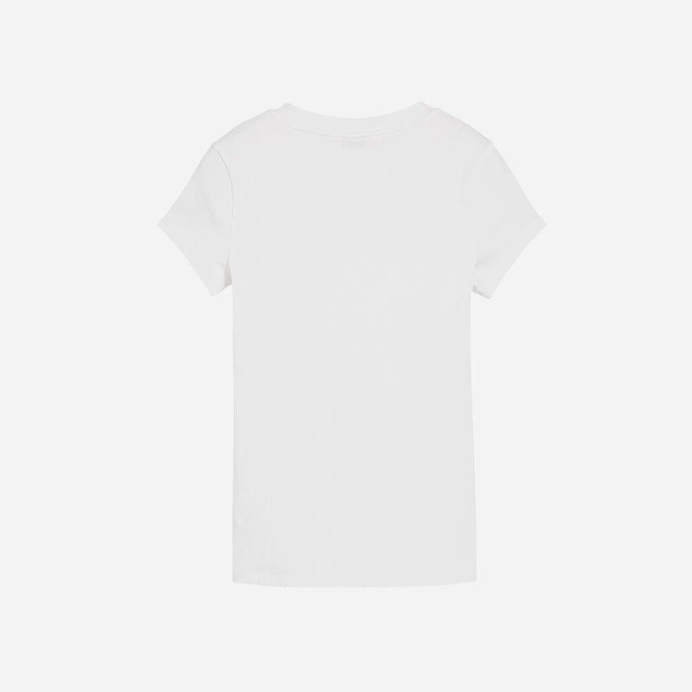 Puma - Áo thun nữ Classics Ribbed Slim Lifestyle Tee