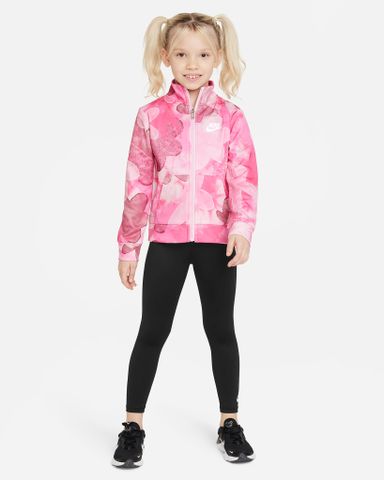 Nike - Bộ quần áo thời trang Bé Gái Sci-Dye Full-Zip Jacket and Leggings Set Little Kids 2-Piece Dri-FIT