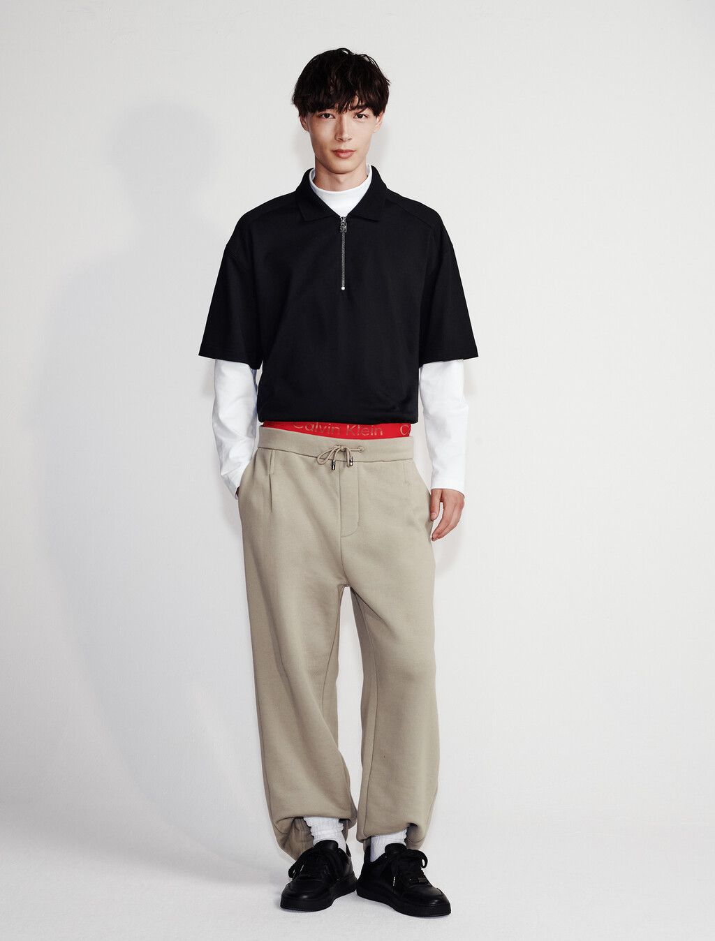 Calvin Klein - Quần nỉ dài CK nam Lux Terry Sweatpants