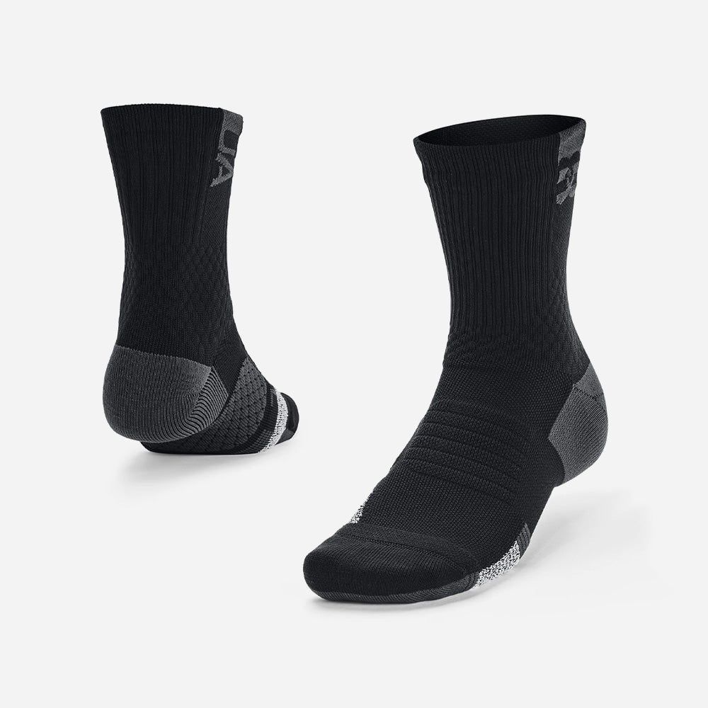 Under Armour - Vớ tất nam nữ Unisex UA ArmourDry™ Playmaker Mid-Crew Socks