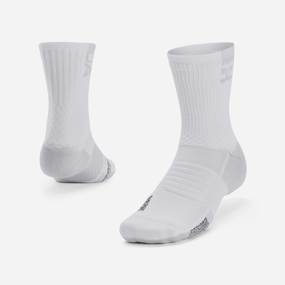 Under Armour - Vớ tất nam nữ Unisex UA ArmourDry™ Playmaker Mid-Crew Socks