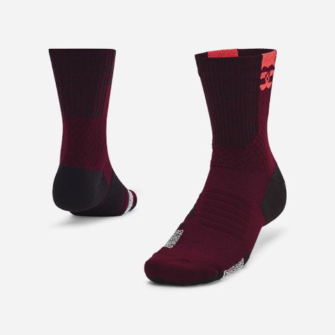 Under Armour - Vớ tất nam nữ Unisex UA ArmourDry™ Playmaker Mid-Crew Socks