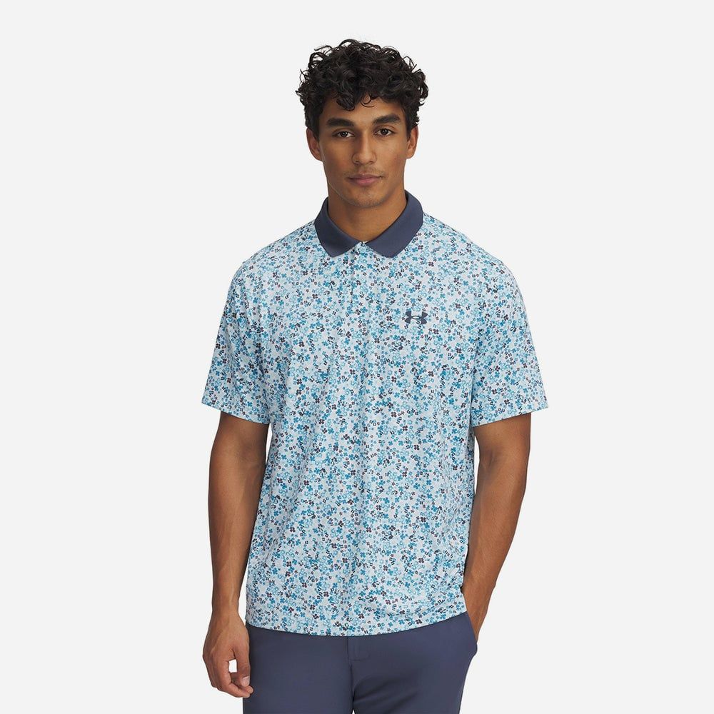 Under Armour - Áo thun có cổ nam Matchplay Printed Golf Polo