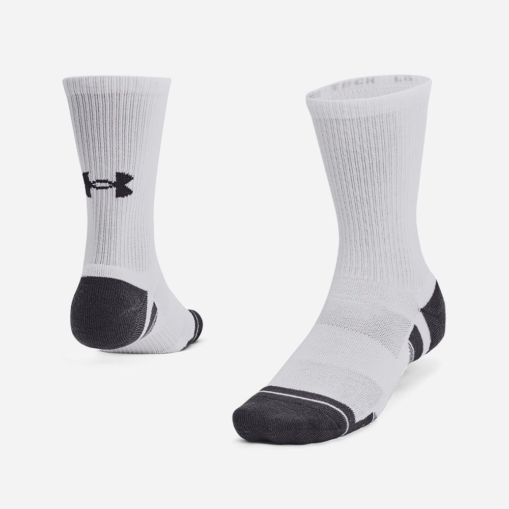 Under Armour - Vớ tất nam nữ Unisex UA Performance Tech 3 Pack Crew Socks