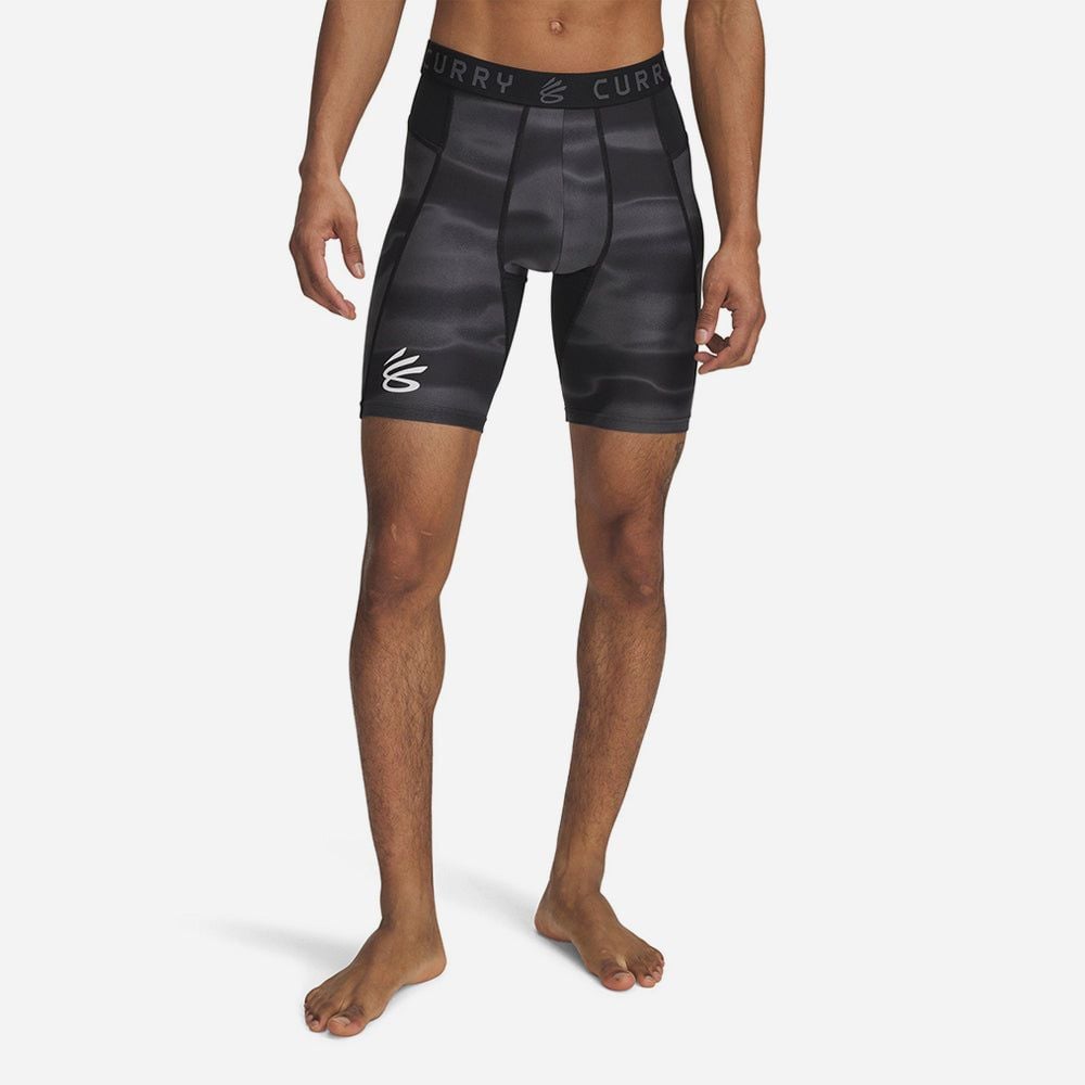 Under Armour - Quần ngắn ống ôm nam Curry Heatgear Printed Shorts