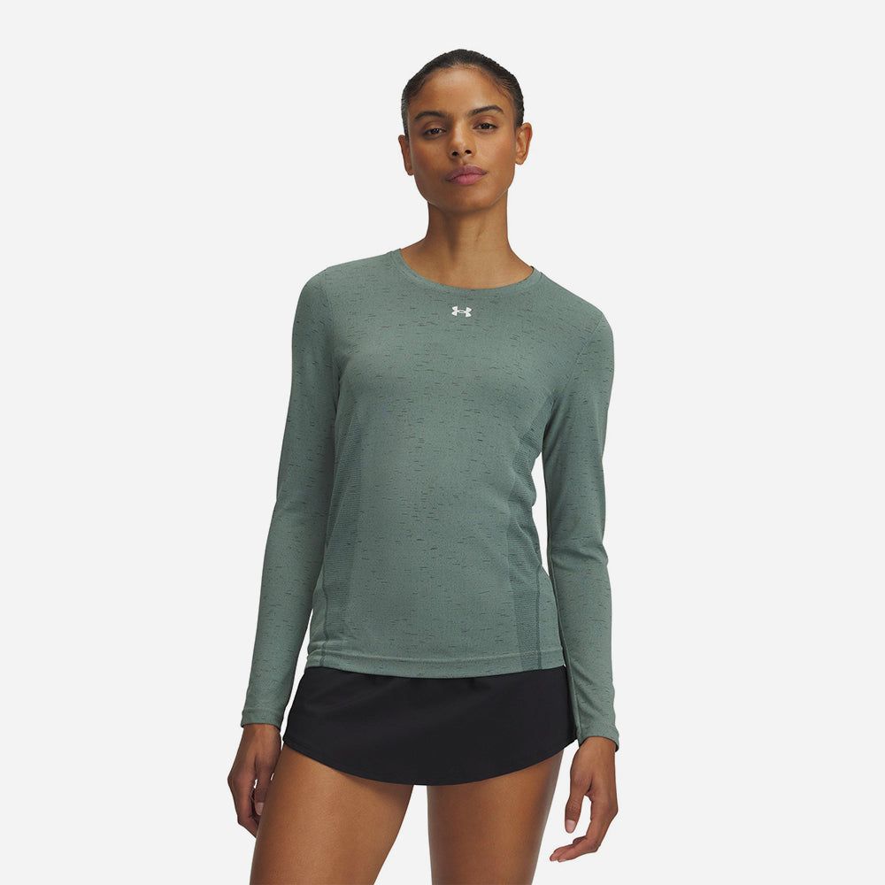 Under Armour - Áo tay dài thể thao Nữ Vanish Seamless Loose T-Shirt - Green