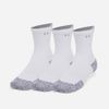 Under Armour - Bộ ba đôi Vớ tất cổ cao nam nữ Run Cushion 3Pk Training Socks