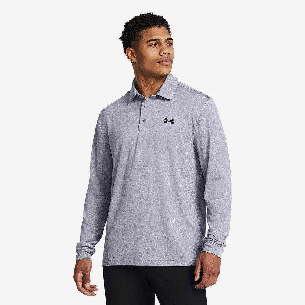 Under Armour - Áo thun có cổ nam Playoff Polo Shirt - Gray