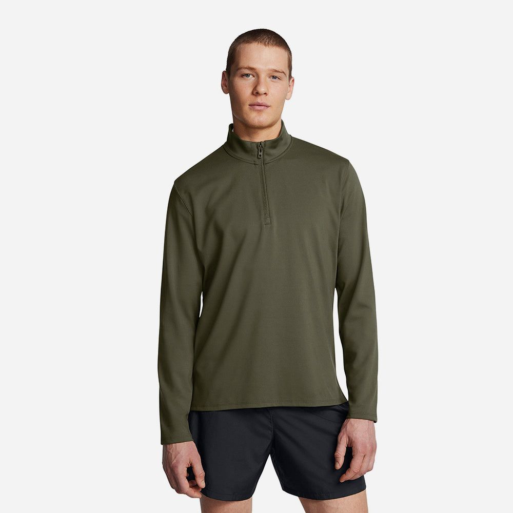 Under Armour - Áo tay dài thể thao nam Meridian 1/4 Zip T-Shirt - Army Green