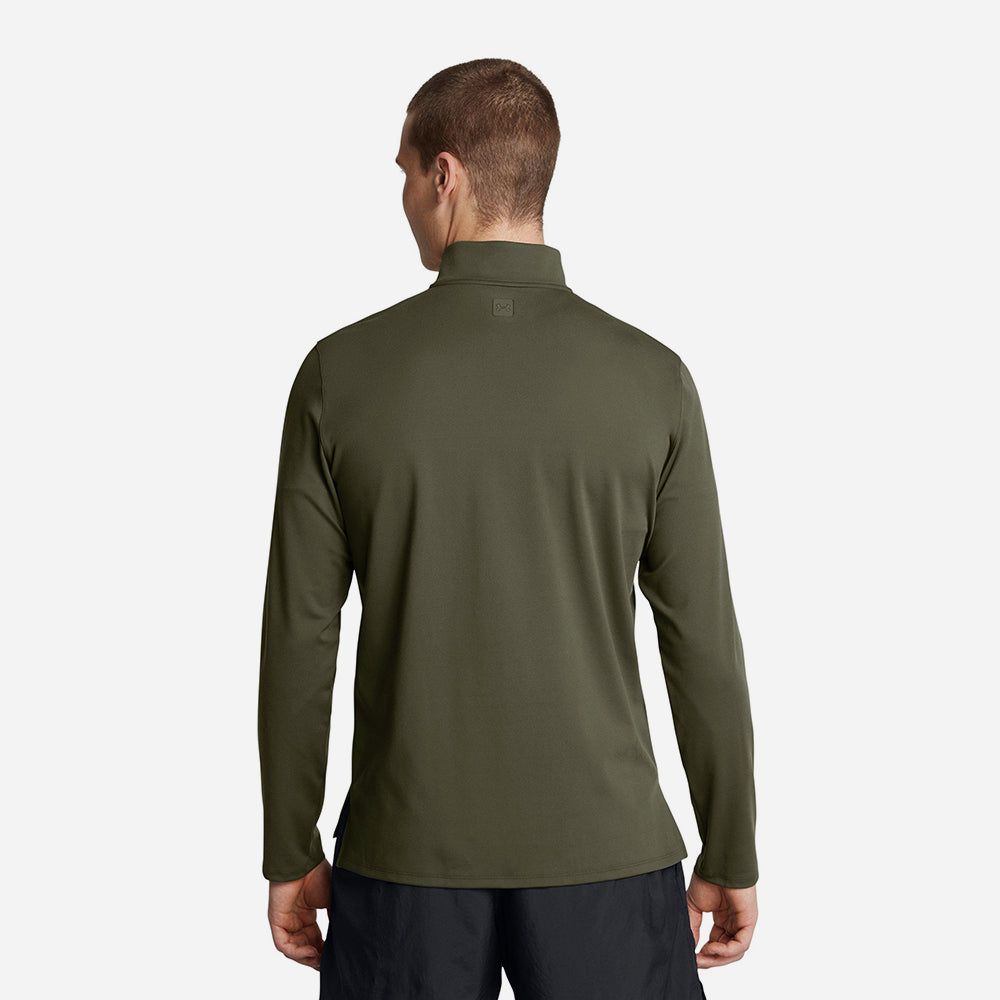 Under Armour - Áo tay dài thể thao nam Meridian 1/4 Zip T-Shirt - Army Green