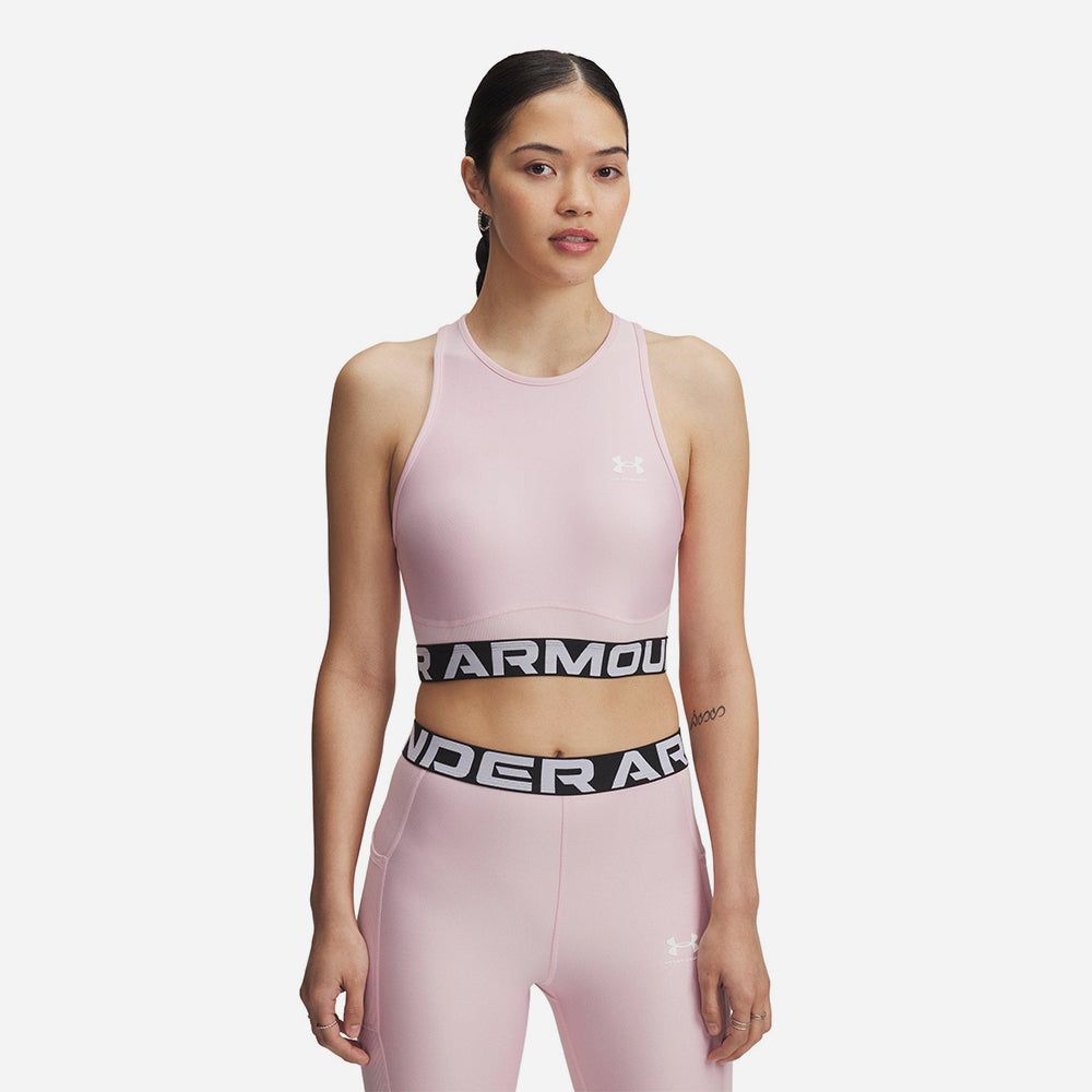 Under Armour - Áo ba lỗ thể thao nữ Heatgear Rib Training