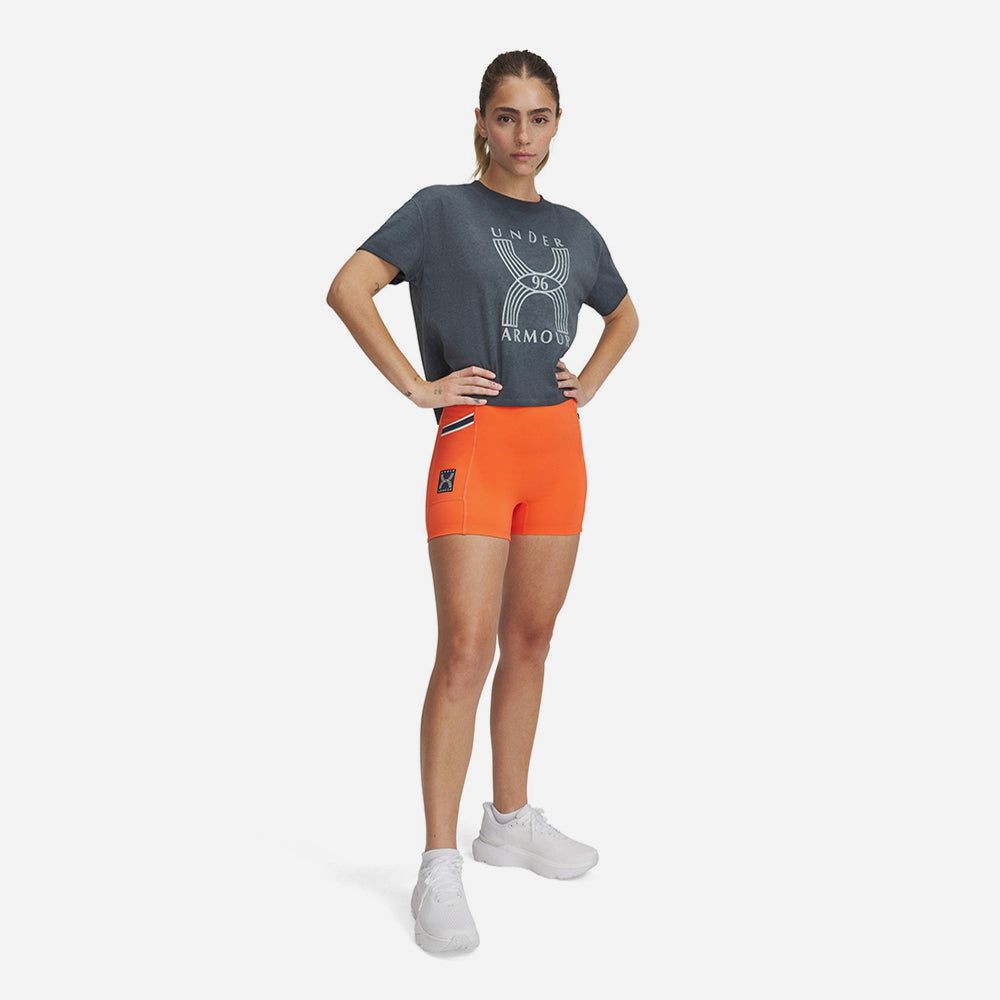 Under Armour - Quần ngắn ống bó nữ Run 96 Short Running