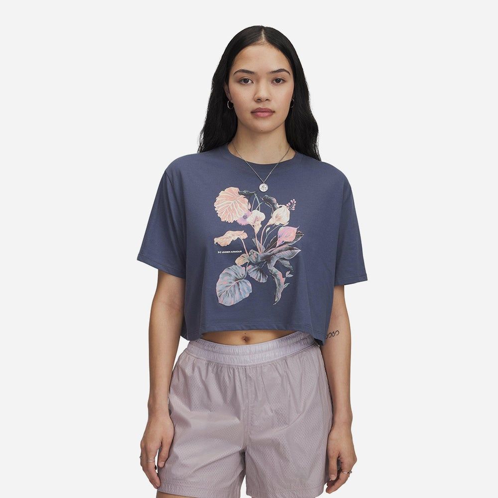 Under Armour - Áo thun tay ngắn nữ Under Armour Floral Graphic Short Sleeve