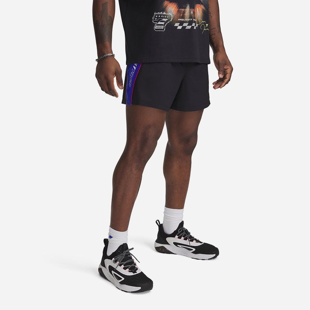 Under Armour - Quần đùi thể thao nam Project Rock Colorblock Woven Short Lifestyle