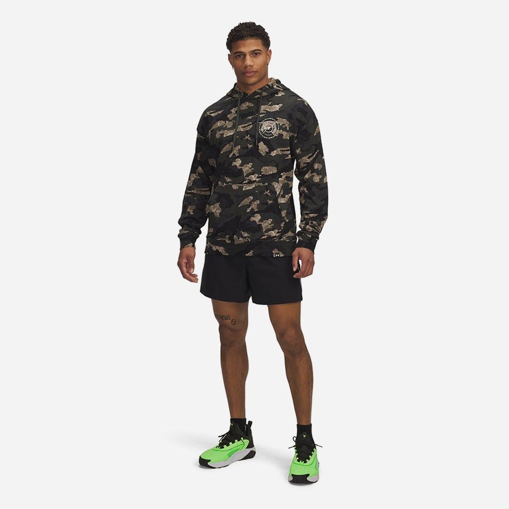 Under Armour - Áo khoác có mũ trùm đầu nam Armour Project Rock All Over Print Terry