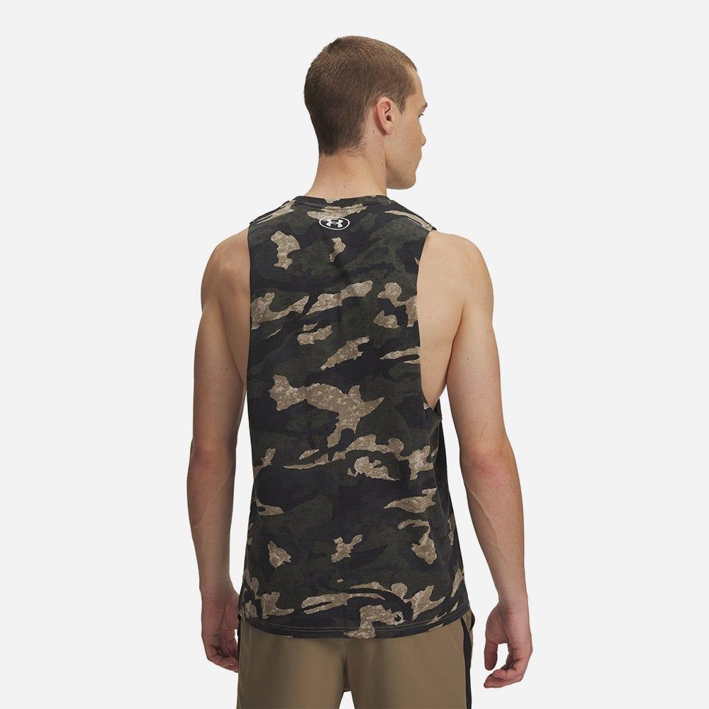 Under Armour - Áo thun ba lỗ nam Project Rock Camo Lifestyle