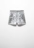 Mango - Quần ngắn nữ Metallic shorts with elastic waist