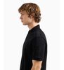 Armani Exchange - Áo polo tay ngắn nam Short sleeve polo shirt in black cotton Piqué