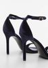 Mango - Giày cao gót nữ Velvet heel sandals
