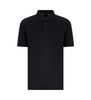 Armani Exchange - Áo polo tay ngắn nam Short sleeve polo shirt in black cotton Piqué