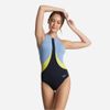 Speedo - Đồ bơi nữ Speedo Colourblock High Neck X Back