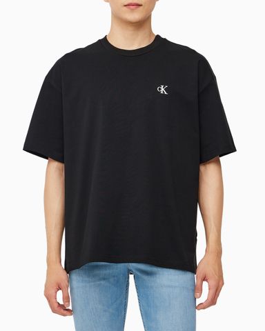 Calvin Klein - Áo tay ngắn nam nữ Calvin Logo Crew Neck Tee