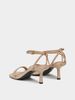 Tommy Hilfiger - Giày cao gót nữ Leather Knots Kitten Sandal