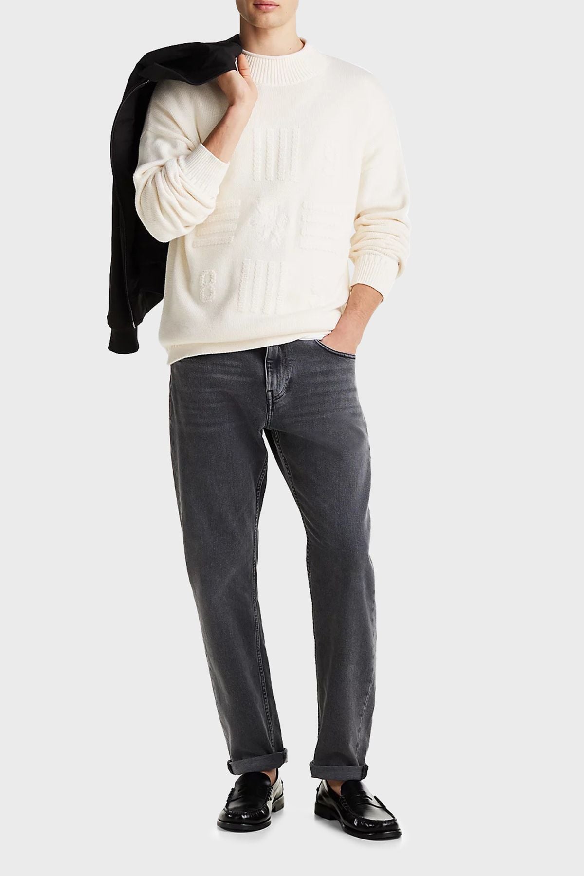 Tommy Hilfiger - Quần jeans dài nam Whiskered Straight Tapered Leg Jeans