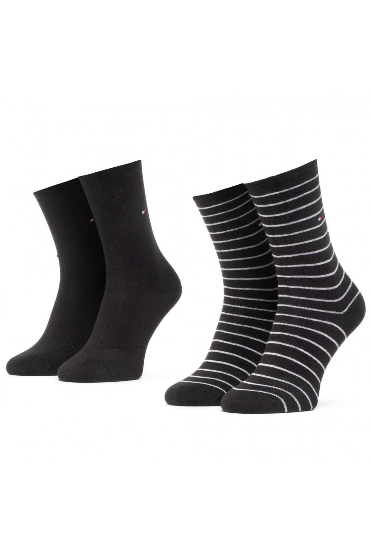 Tommy Hilfiger - Bộ 2 đôi vớ cổ cao nữ TH Women's 2P Socks