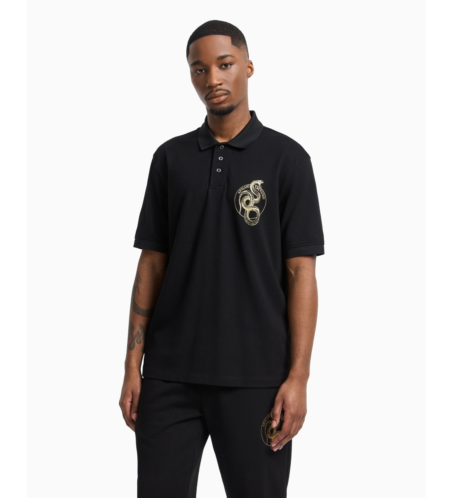 Armani Exchange - Áo polo tay ngắn nam Aix Men's Sleeve Polo Shirt