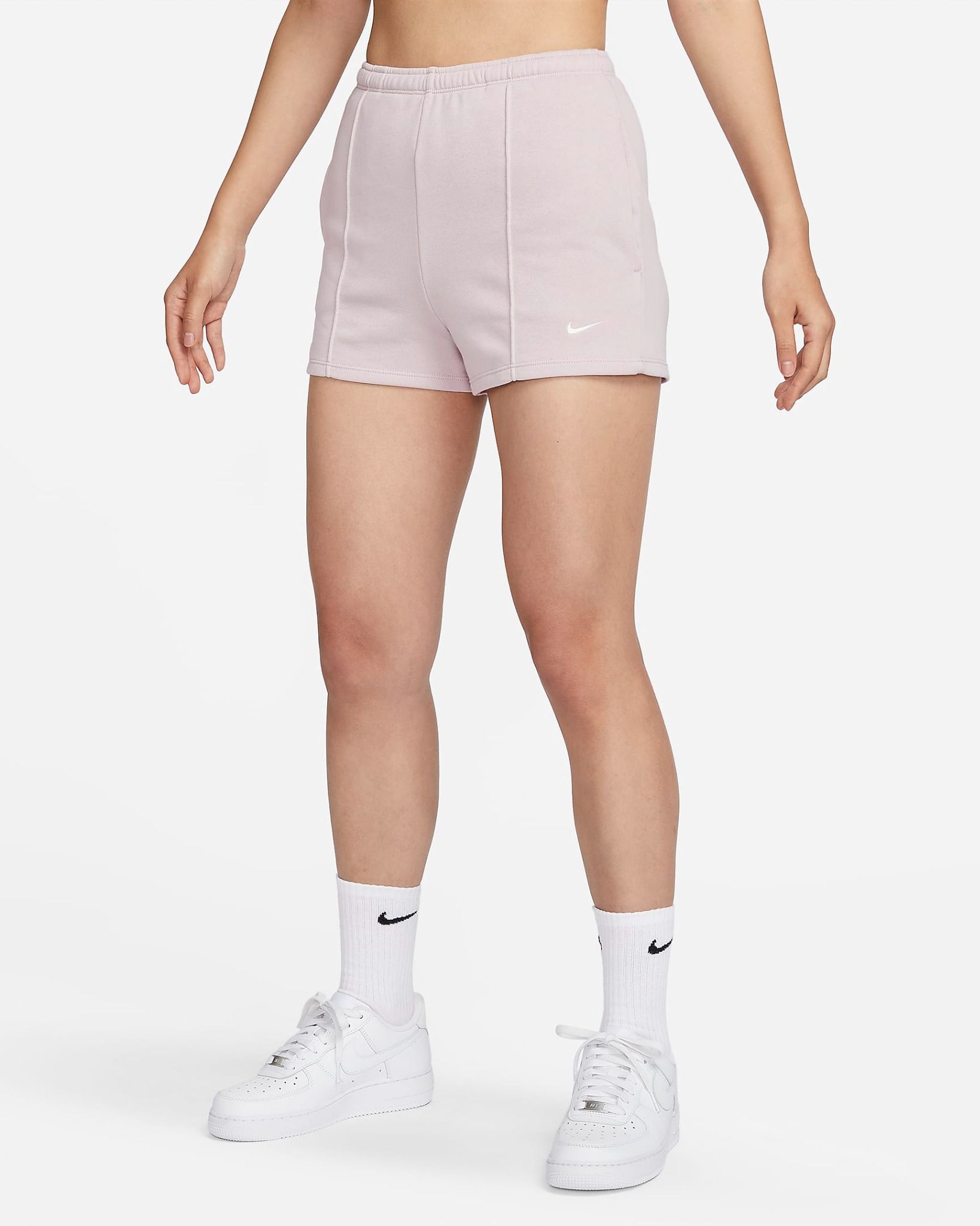 Nike - Quần ngắn thể thao Nữ Chill Terry Women's High-Waisted Slim French Terry Shorts