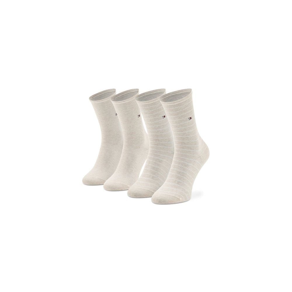 Tommy Hilfiger - Bộ 2 đôi vớ cổ cao nữ 2-Pack Small Stripe Women's Socks
