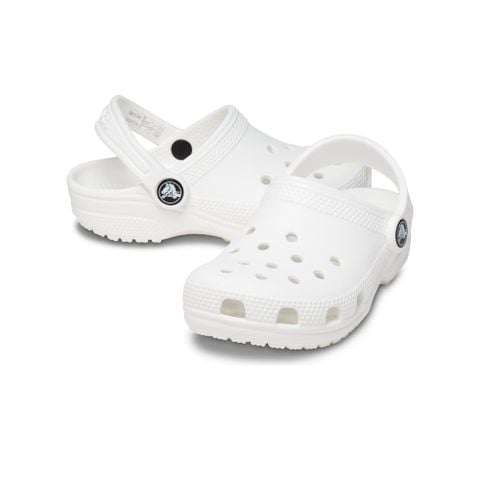 Crocs - Xăng đan trẻ em Classic Clog Toddler White