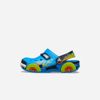 Crocs - Xăng đan trẻ em Kids' Crocs Classic Iamonster Truck Neon Ocean Clog