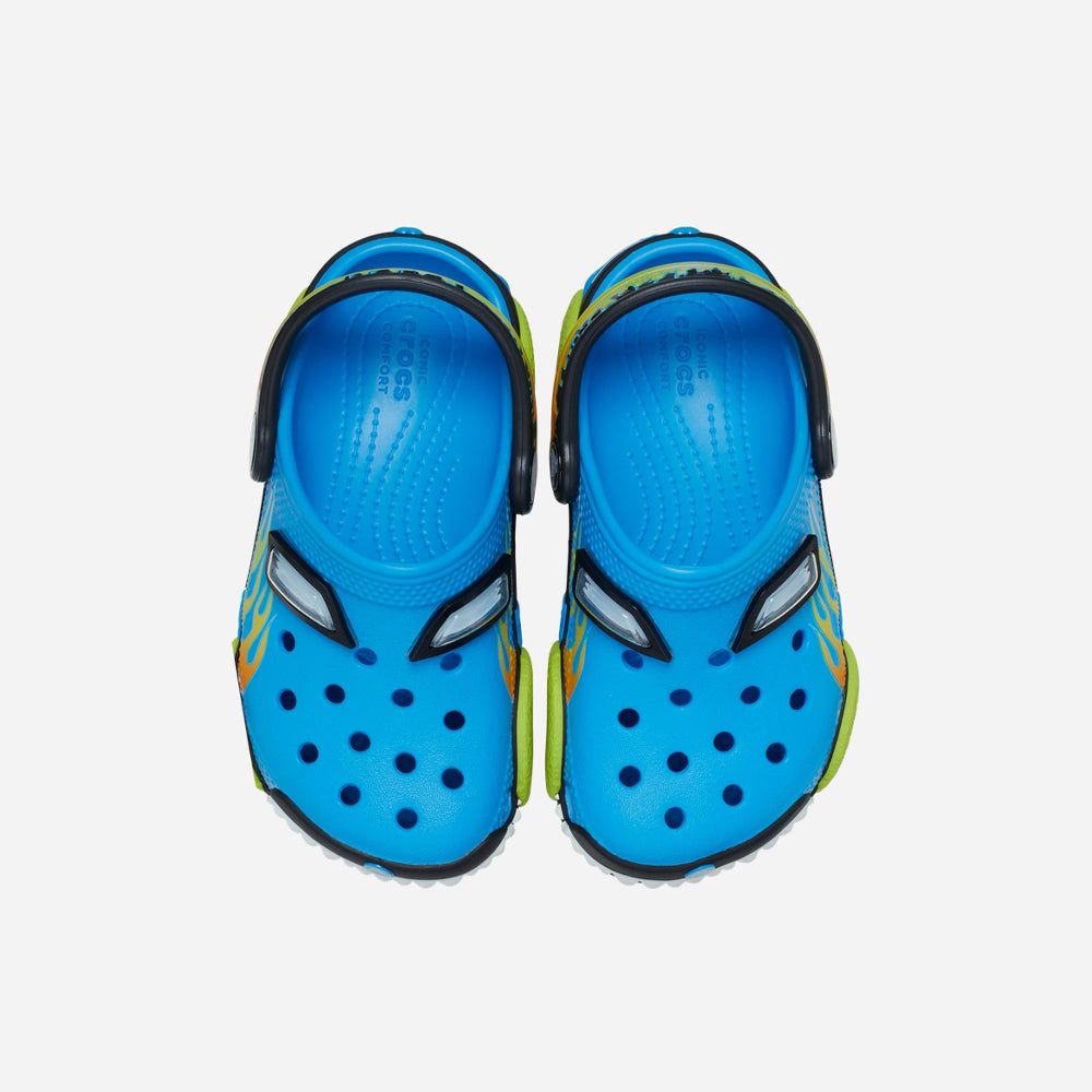 Crocs - Xăng đan trẻ em Kids' Crocs Classic Iamonster Truck Neon Ocean Clog