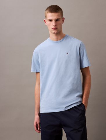 Calvin Klein - Áo phông thời trang CK nam Smooth Cotton Monogram Logo T-Shirt