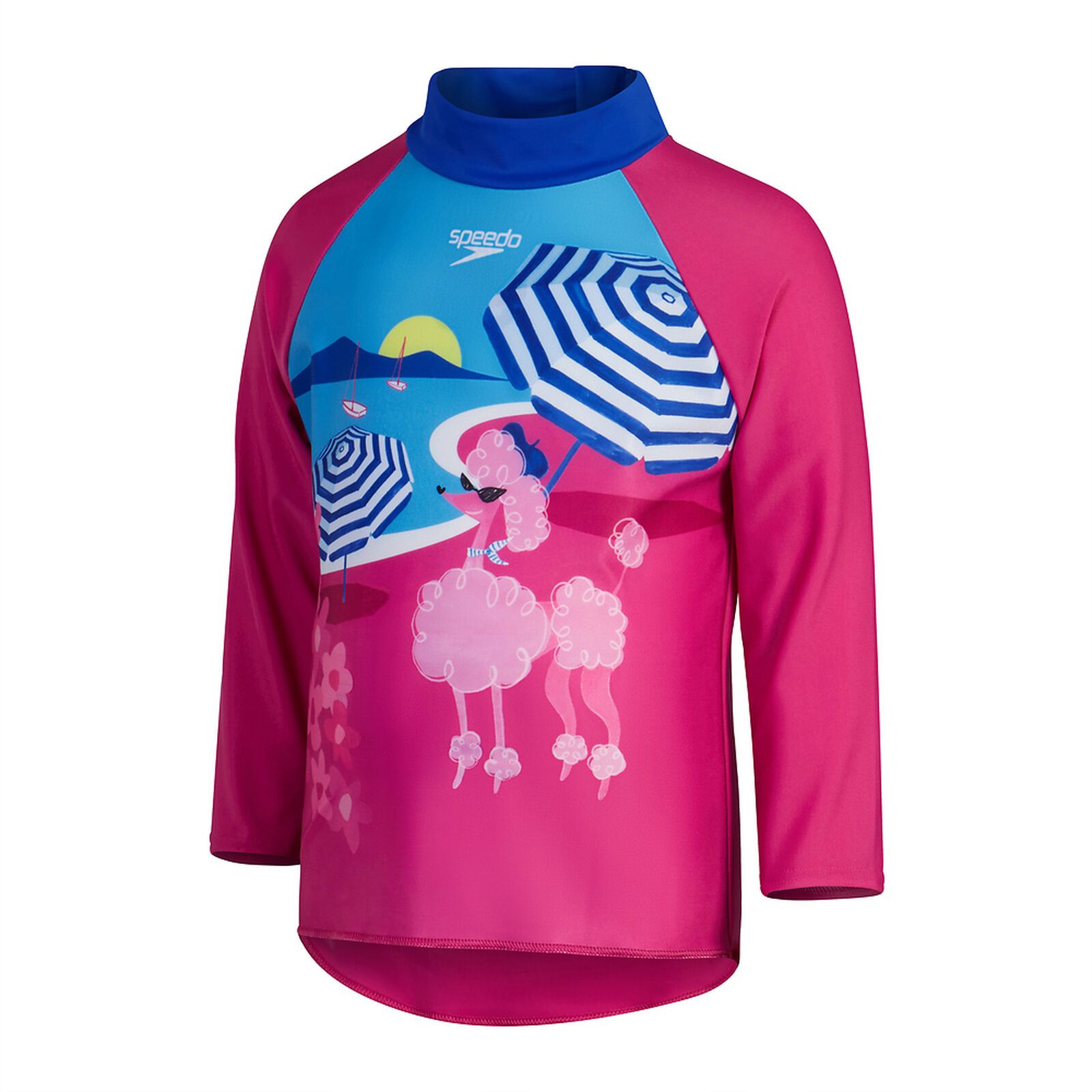 Speedo - Áo bơi tay dài chống nắng bé gái Toddler Girls Digital Long Sleeve Rash Top