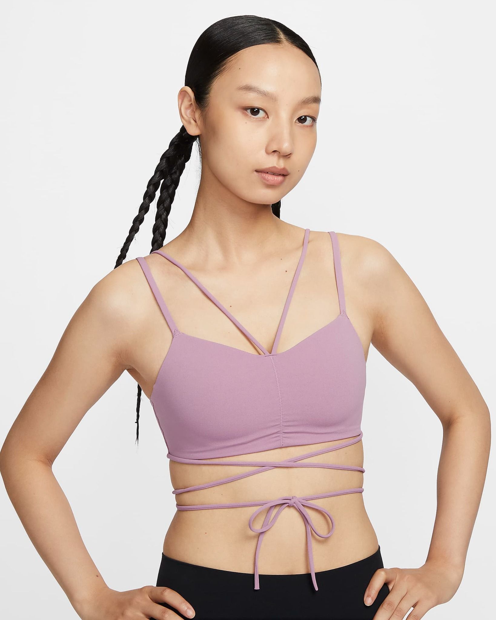 Nike - Áo ngực thể thao Nữ Zenvy Strappy Wrap Women's Light-Support Padded Sports Bra
